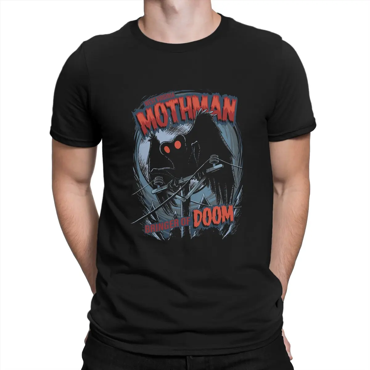 Bringer of Doom Classic Special TShirt Mothman Humanoid Creatures Casual Polyester T Shirt Summer T-shirt For Adult