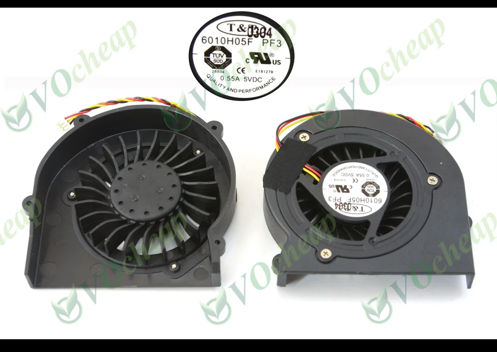 

New Notebook Laptop Cooling Fan (Cooler) for MSI EX600 EX700 GX400 PR600 VR200 VR201 VR601 - 6010H05F PF3 T&T