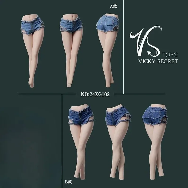 VSTOYS 24XG100-107 1/6 مقياس أنثى دمية الدنيم السراويل تنورة ساخنة مجموعة الملابس نموذج صالح 12 ''TBL S12D عمل الشكل الجسم الدمى #5