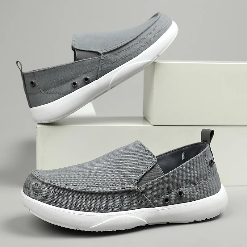 Men Casual Sneakers Breathable Running Sports Shoes Lightweight Slip-On Outdoor Trainers Flats Comfortable Plus Size 46