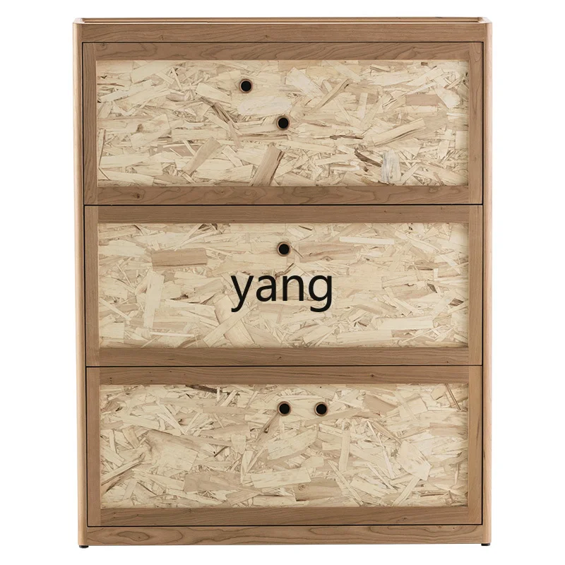 1CX solid wood breathable multi-layer shoe cabinet entrance partition wall tipping bucket cabinet