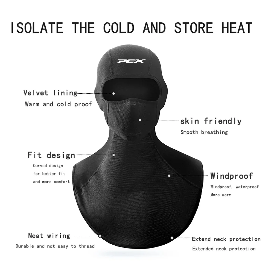 For HONDA PCX125 PCX150 PCX 125 150 pcx 125 150 Motorcycle Head Cover Windproof Lining Mask Riding Cold Neck Ski Mask Winter