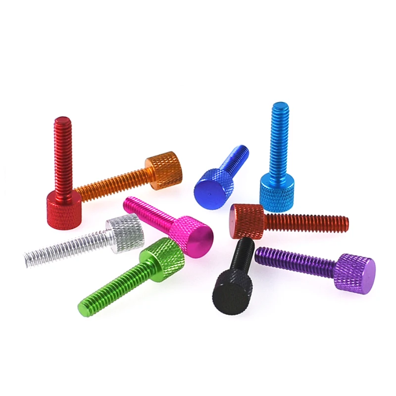 1-5pcs Color Thumb Screw UNC 1/4-20*30mm Aluminum Alloy Knurled Hand Tighten Adjustment Bolt Anodizing Camera Gopro Accessories