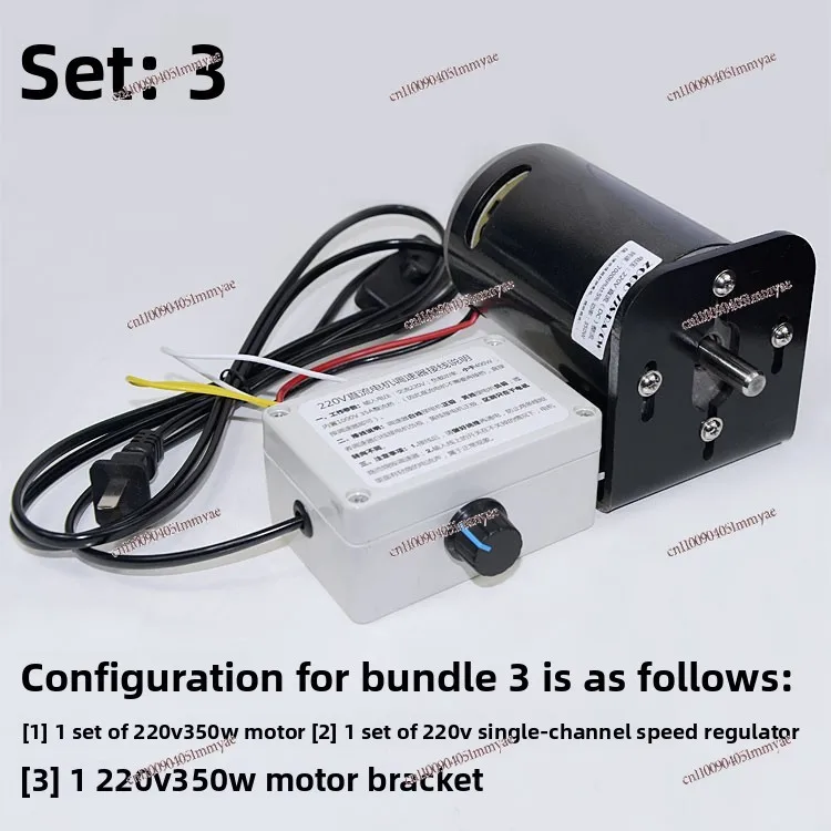 Permanent Magnet DC Motor 220V350W Double Ball Bearing High Speed Electric Grinding Bench