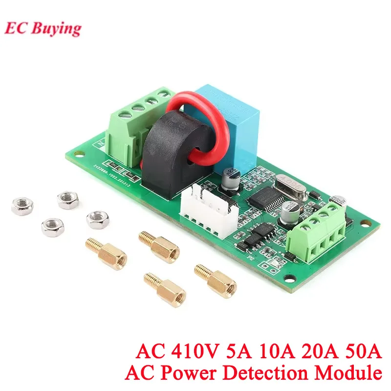 KW_ACTST 5A 10A Isolation 220V AC Electric Energy Metering Current Voltage Power Acquisition Board Module Transmitter RUT Modbus