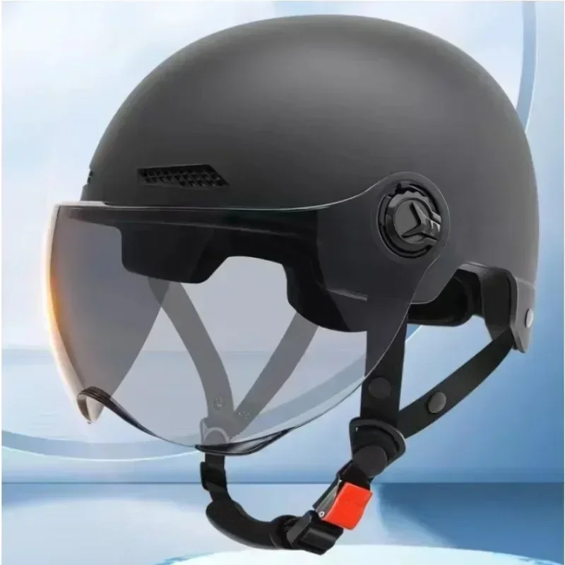 Capacete de segurança de bicicleta 3C certificado masculino e feminino adulto crianças dos desenhos animados bicicleta elétrica motocicleta meio capacete com óculos Capacete de segurança de bicicleta 3C certificado masculino e feminino adulto crianças dos desenhos animados bicicleta elétrica motocicleta meio capacete com óculos
