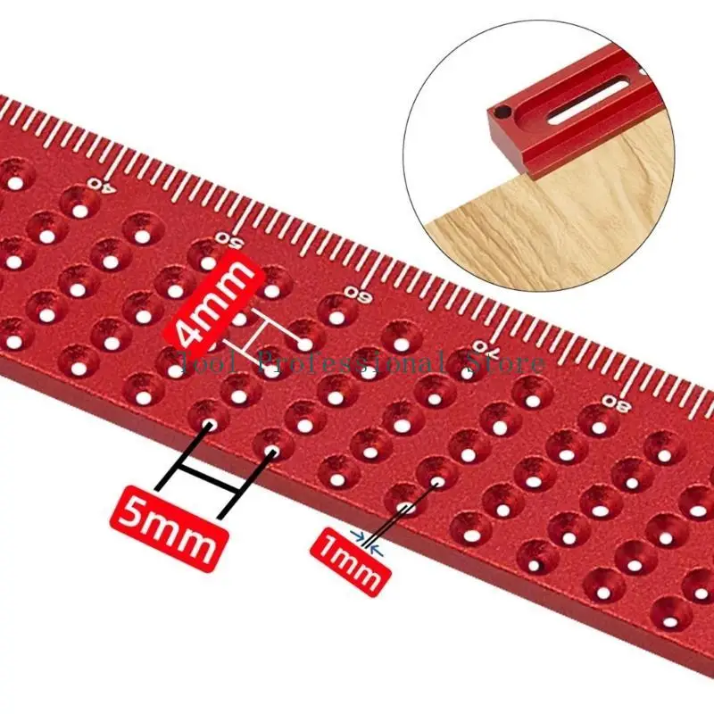 57QF Precision-Aluminium-Alloy Square 160MM T-type Scriber Marking Line Drawing Ruler