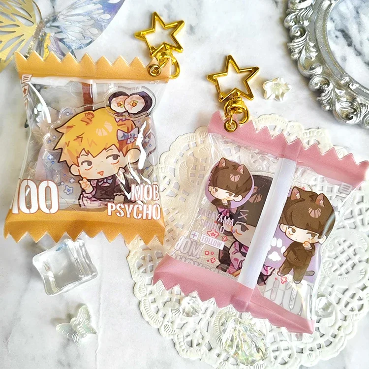 

Anime Mob Psycho 100 Kageyama Shigeo Reigen Arataka Mobu Saiko Hyaku Cosplay Charm Keyring Cartoon Keychain Pendant Mascot Gift