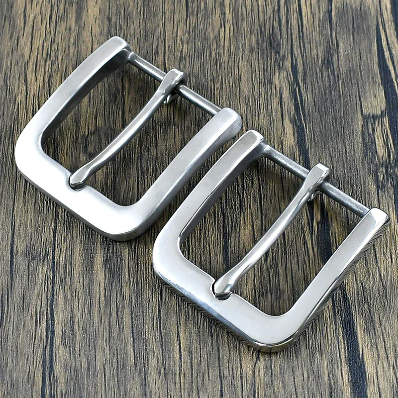 35/40mm Meetee Stainless Steel Mens Belt Pin Buckle for DIY LeatherCraft Cowboy Jeans Waistband Head Clothing Sewing Accessories