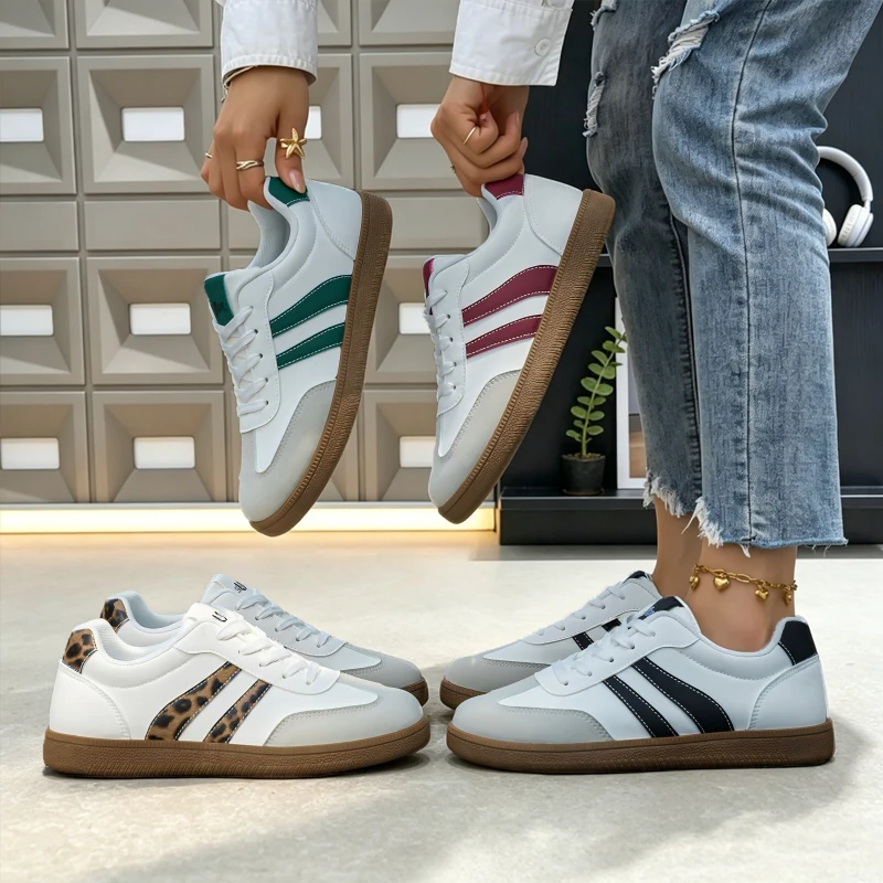 2026 New Spring Autumn Lightweight Breathable De Xin Shoe Version Classic White Sneakers Trendy Comfortable Footwear