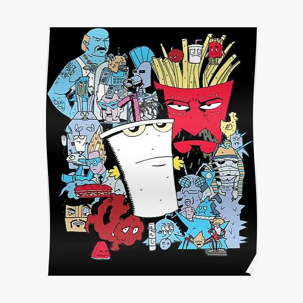 Aqua Teen Hunger Force Classic T Shirt  Poster Art Room Mural Painting Home Modern Funny Print Vintage Decor Picture No Frame