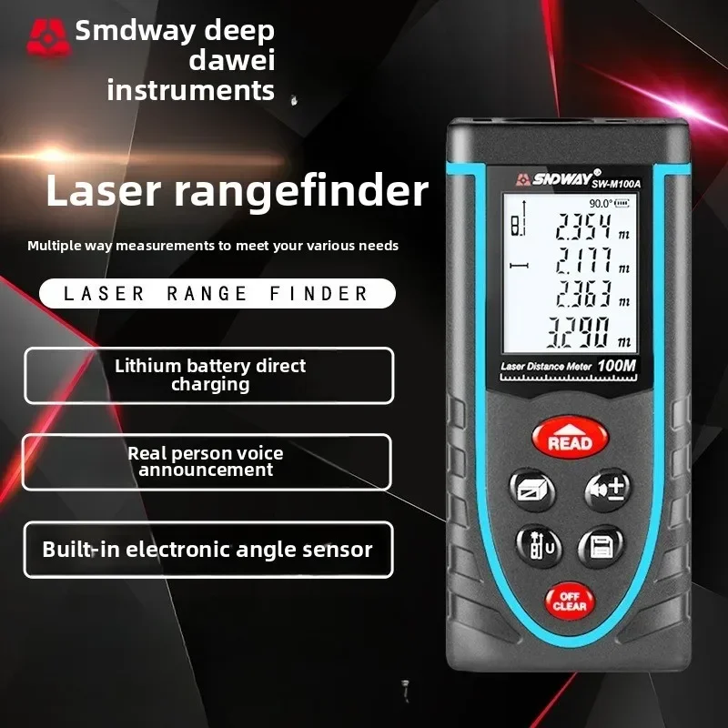 Latest SNDWAY SW-M50/SW-M50A/SW-M120 Distance Meter Digital Tape Measure Precision Rangefinder With Distance Volume/Self-calibra