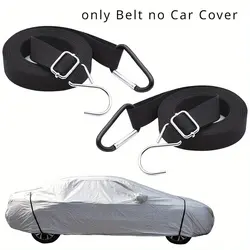 2PCS 4.4m Car Covers Fixed Rope Strap Car Clothing Fixing Rope Car Cover Windproof Belt Car Luggage Bag Cargo Lashing Strap