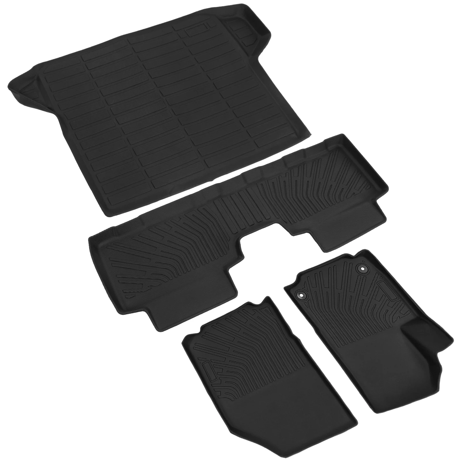 

Protection Full Set Cargo Trunk Liner Set All Weather TPE Car Liners for Chevrolet Equinox 2018-2024