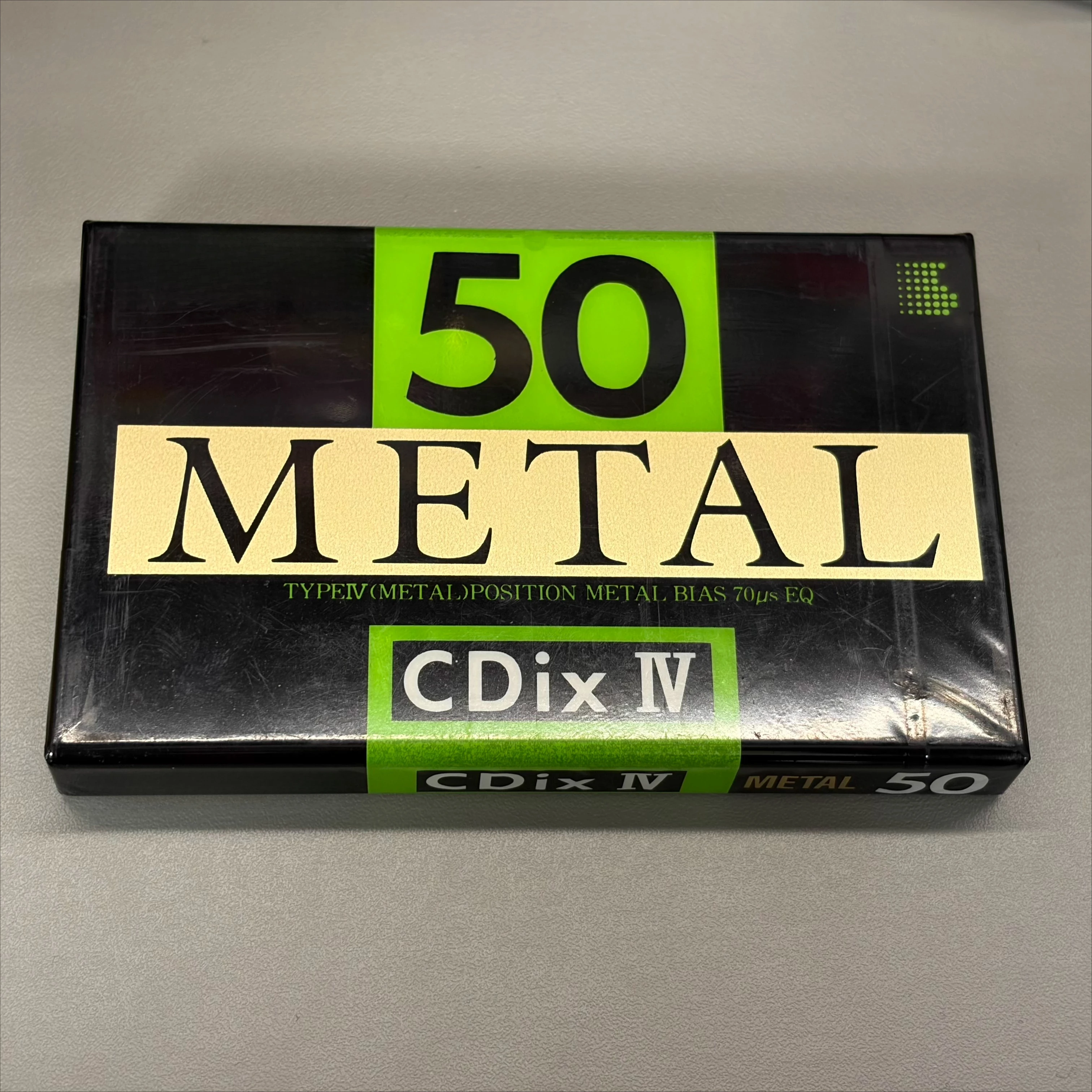 Suitable for SONY CDIX4 50-minute Type IV 90 Version, Metal Type IV Blank Cassette Tape, Brand New Sealed Audio Recording Tape