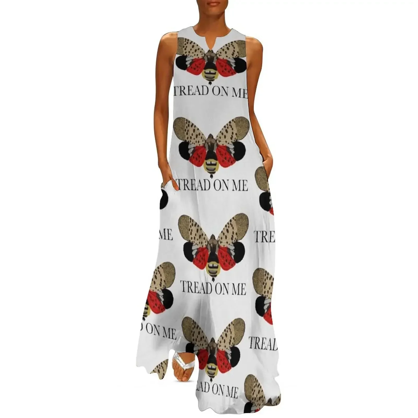 

Spotted Lanternfly Long Dress prom dress party dress women elegant luxury Dresses for wedding party