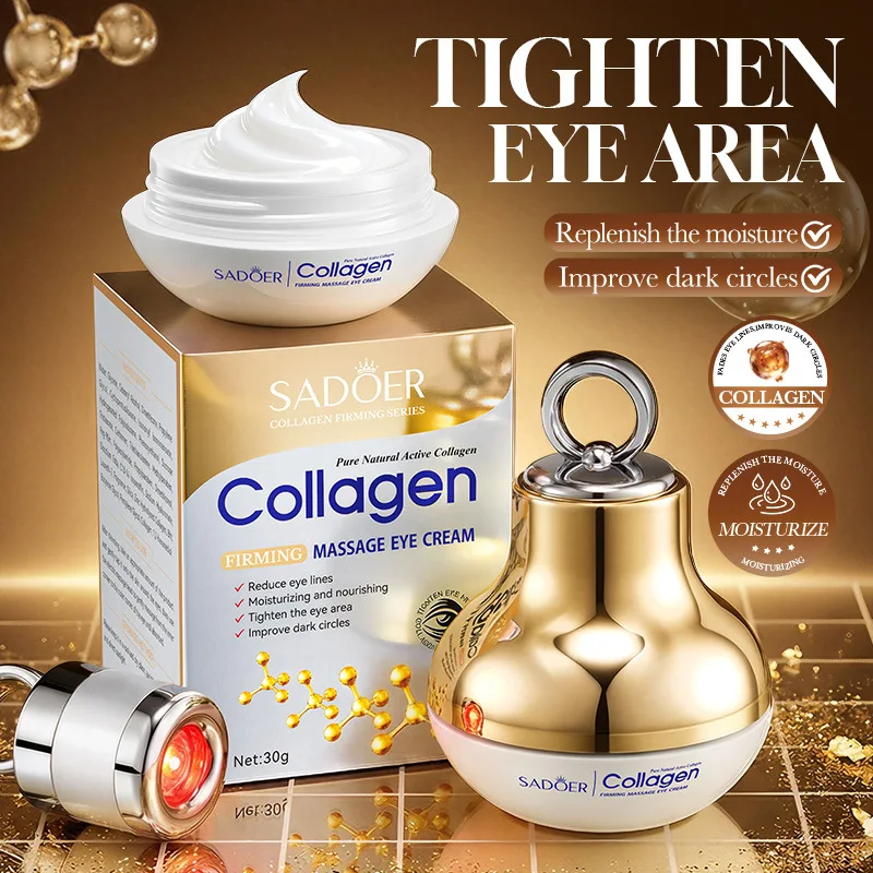 Electric massage polypeptide firming eye cream lifting fine lines relieve fatigue eyelashes beauty moisturizing skin care