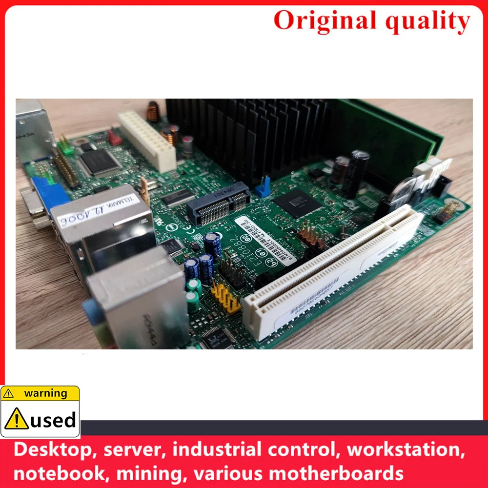 Para Atom CPU Para Intel D510MO D510 NAS Workstations Usado 100% Testado Marca Original Motherboard Industrial Mainboard com CPU