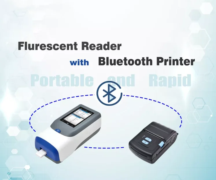 แบบพกพาสัตวแพทย์ POCT คลินิกสัตว์เลี้ยงศัลยแพทย์สัตว์สัตว์เรืองแสง Immunoassay Analyzer