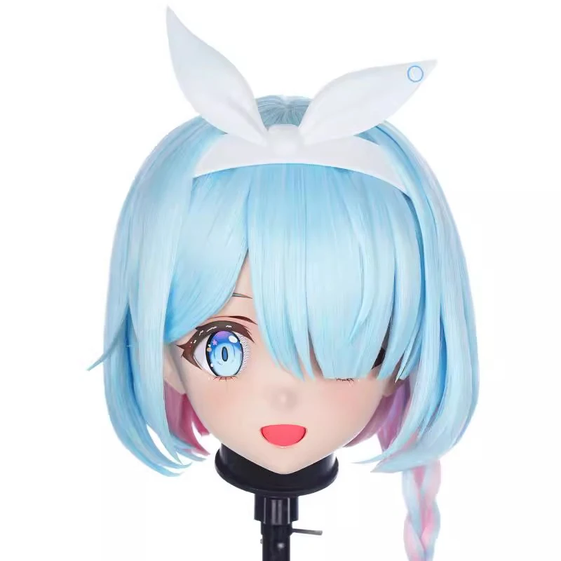 

(MEO01) Маска кигуруми ручной работы с полной головой, запираемая, для мужчин и женщин, японский мультфильм, аниме, игровой персонаж, маска кигуруми