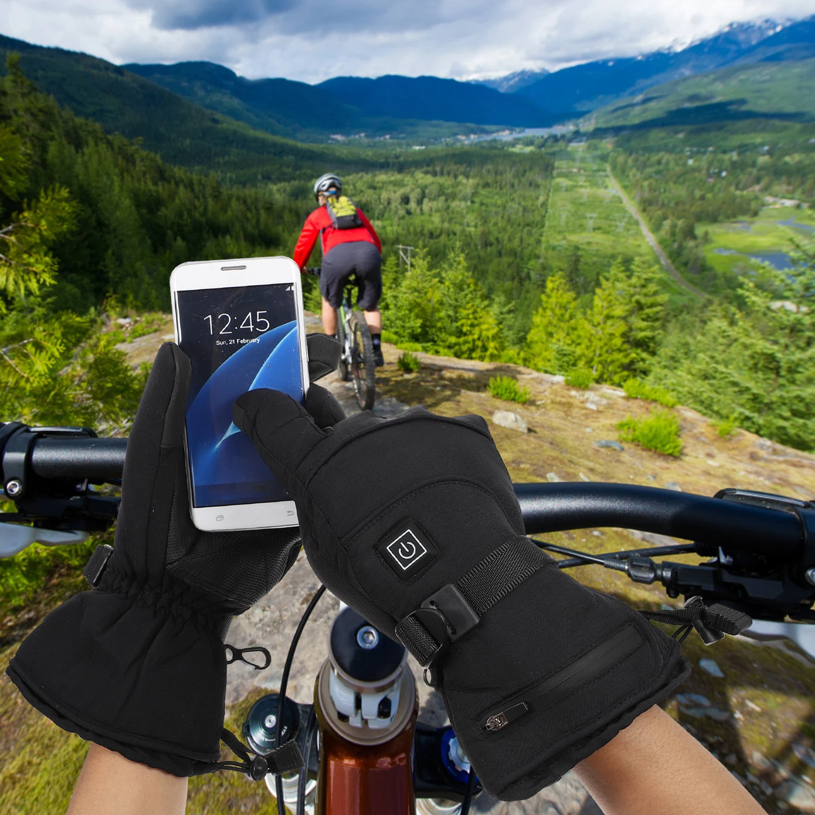 

Keep Touch Screen Gloves Travel Touchscreen Thermal Waterproof Cotton Heater