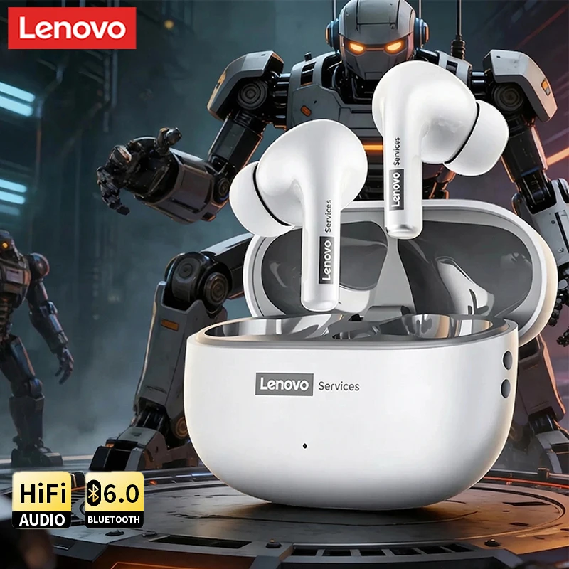 Lenovo LES-112 True Wireless Bluetooth Earbuds Low Latency Gaming HD Headphones Noise Cancelling Sports Running Long Battery New