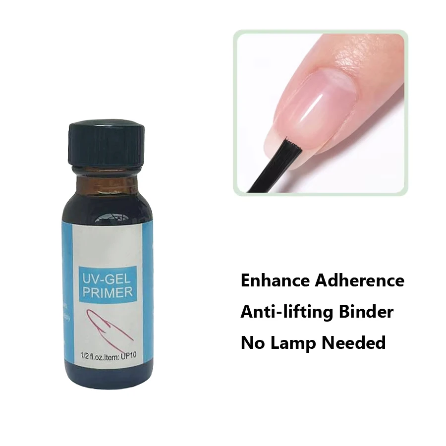 Prep de gel para primer de unhas, agente de ligação seca 14ml, sem necessidade de manicure com lâmpada UV, parar de levantar para gel