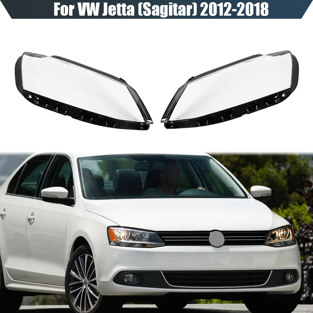 

For VW Jetta (Sagitar) 2012 2013 2014 2015 2016 2017 2018 Front Headlamp Cover Transparent Lampshade Lens Headlight Shell