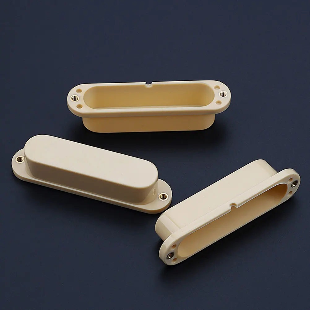 

3pcs Sealed Plastic Covers for Guitar Pickup Protection Compatible Most Models Safe Sturdy Practical Musical Instrument