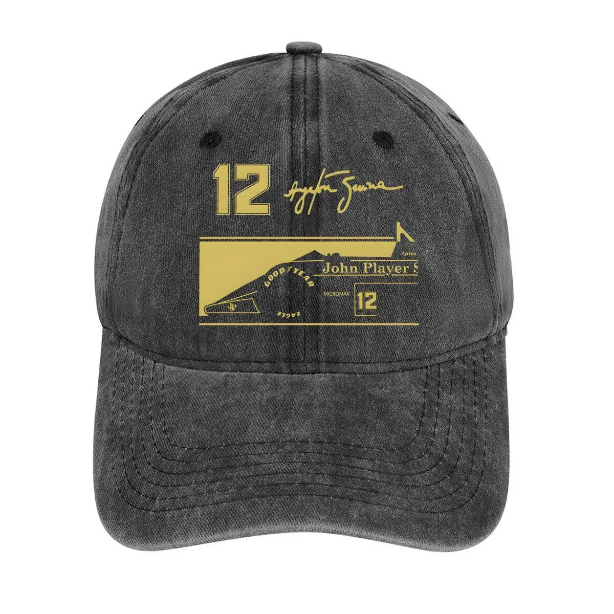 

John Player 12 Cigarette - Related Design with Signature and Branding Elements Washed Baseball Cap