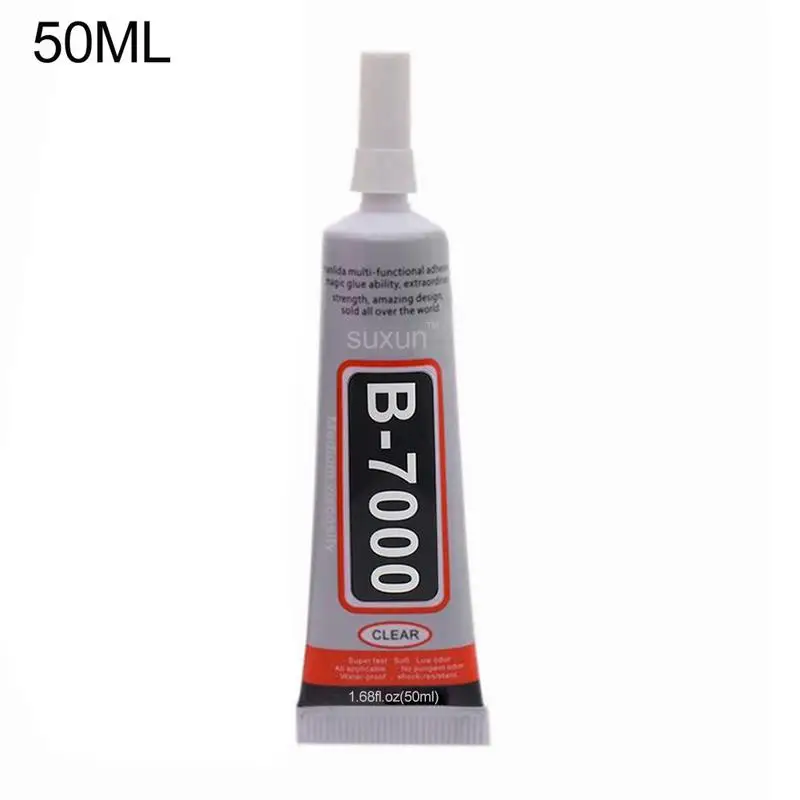 9ML 15ML 25ML 50ML Strength Super Adhesive Clear Liquid B7000 Glue Diy Phone Case Crafts Pearls Jewelry Rhinestones