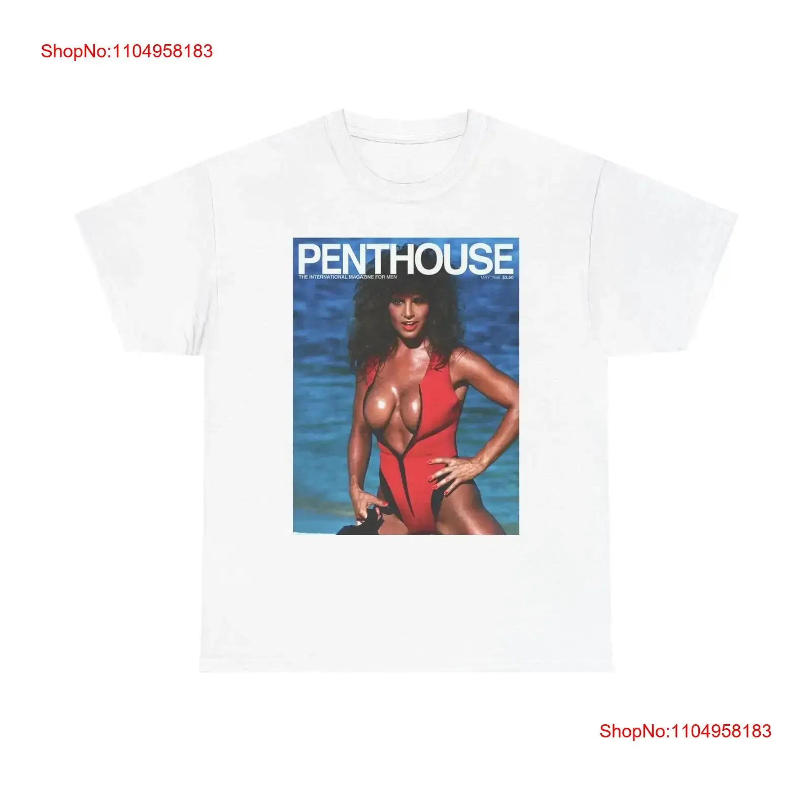 

Penthouse 1986 T Shirt Vintage Heavy Cotton Retro Model vintage Washed graphic Stretched streetwear Stylish Breathable Slightly