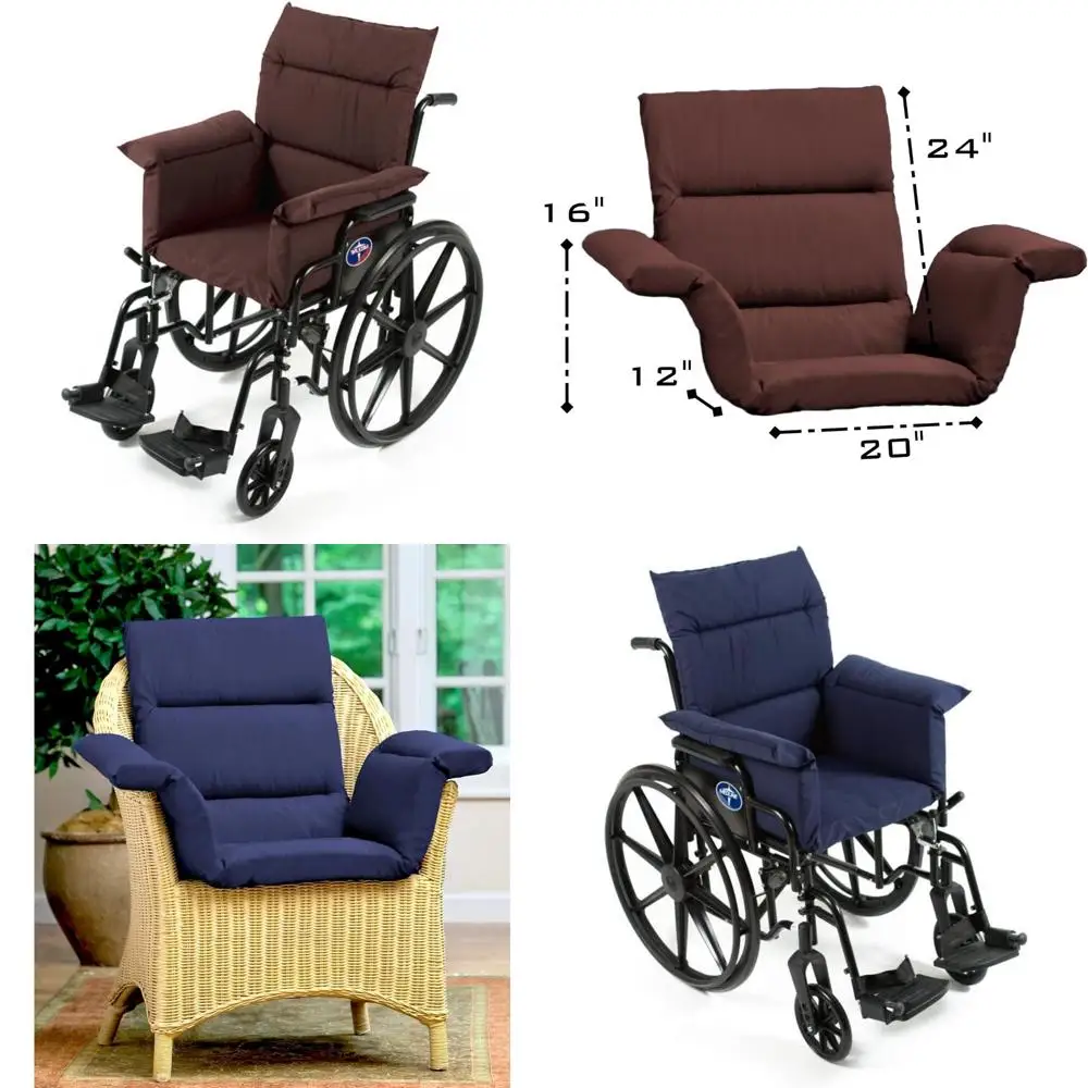 

brown upholstered seat cushion for total comfort