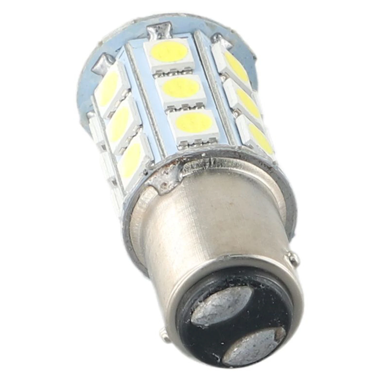 1Pc White 27-SMD BA15D Cabin Marine Boat LED Inner Lights Bulbs 1004 1076 1142 Ship Boat Truck Van Car Brake Stop Tail Light