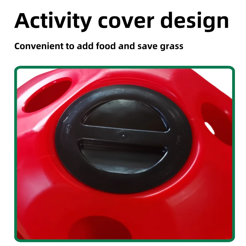 2025 معدات الماشية كرة تغذية للعب القش المعالجة للحصان كرة تغذية الحصان البلاستيكية #5