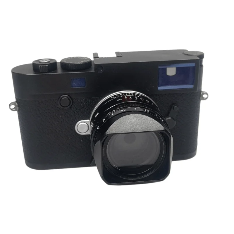 ‌ Metalowa kwadratowa osłona obiektywu z zatrzaskiem do VOIGTLANDER Nokton Vintage Line 35mm f1.5 ASPH Type I & II VM (mocowanie Leica M) — zdjęcie produktu 4