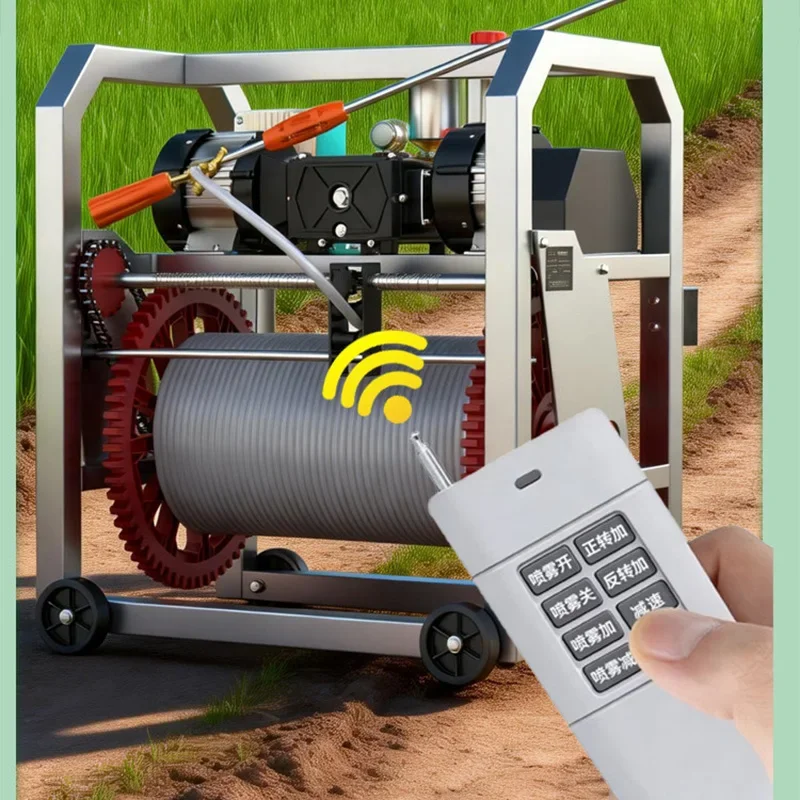Stainless Steel Fully Automatic Electric Sprayer with Electric Sensing Hose Retraction, High-Pressure Sprayer, 48–72(Customized)