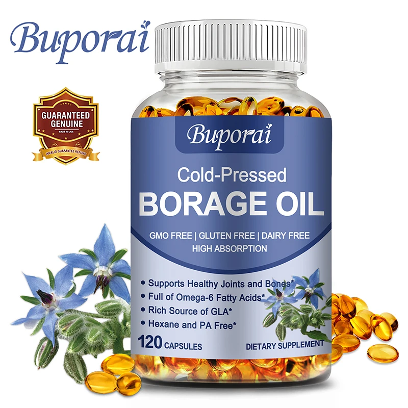 

Borage Oil - Deeply Hydrates and Nourishes The Skin, Reducing Dryness and Improving Elasticity