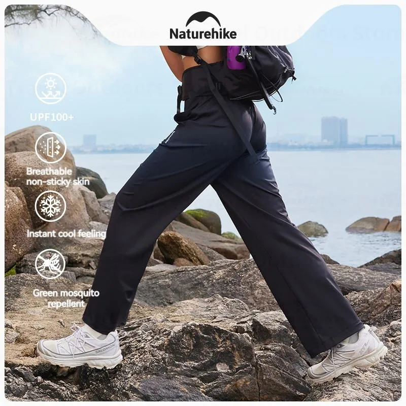 

Naturehike long Pants Women's Outdoor Sports casual pants with pockets Elastic Breathable sunscreen hiking running UPF100+