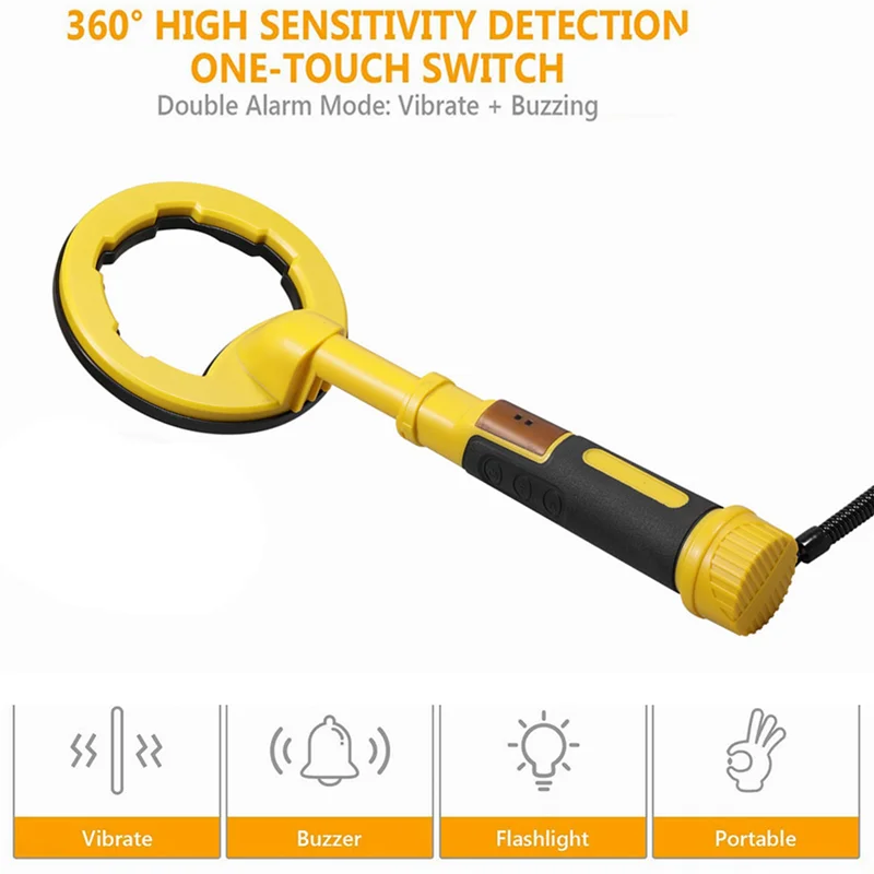 【Necessity】2X 2 In 1 Underwater Metal Detector Pulse Pinpointer Diving Treasure Waterproof Metal Detector Handheld Metal Finder