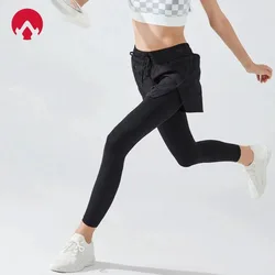 Tennis Tights and Shorts 2 in 1 with Hidden Pocket, Stretchy Yoga Leggings Sport Women Fitness Push Up Gym Cycling Pants