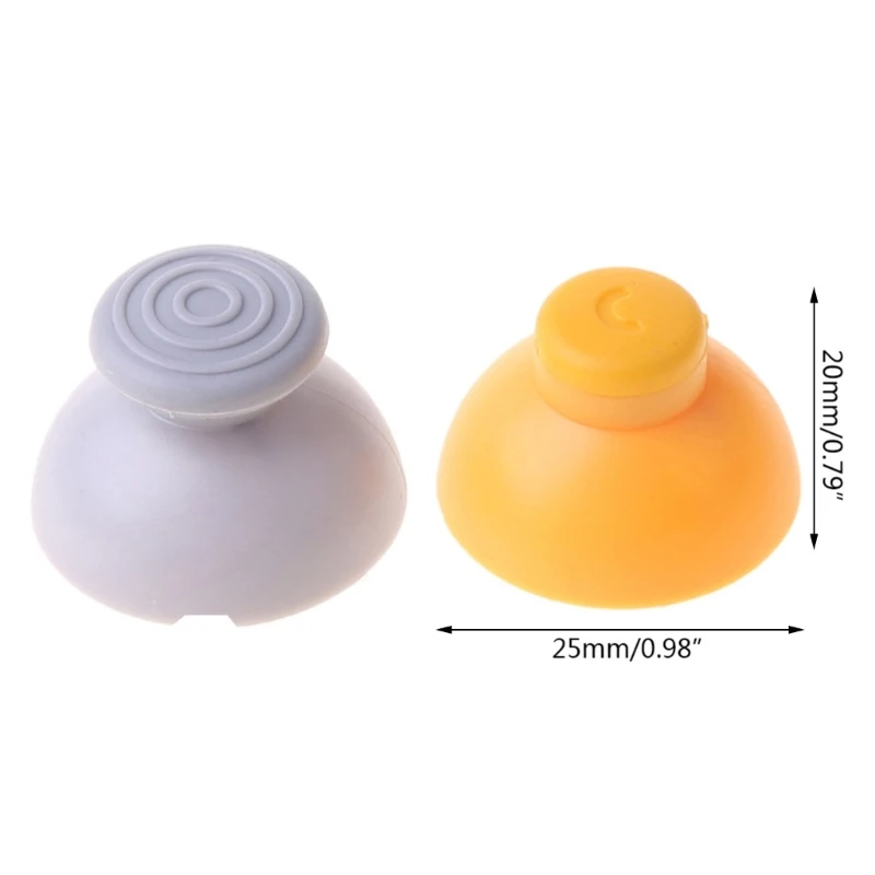 2 ชิ้น Thumb Grip Caps สำหรับ Gamecube Controller จอยสติ๊กฝาครอบ Thumbstick สำหรับกรณีอุปกรณ์เสริม Gamepad