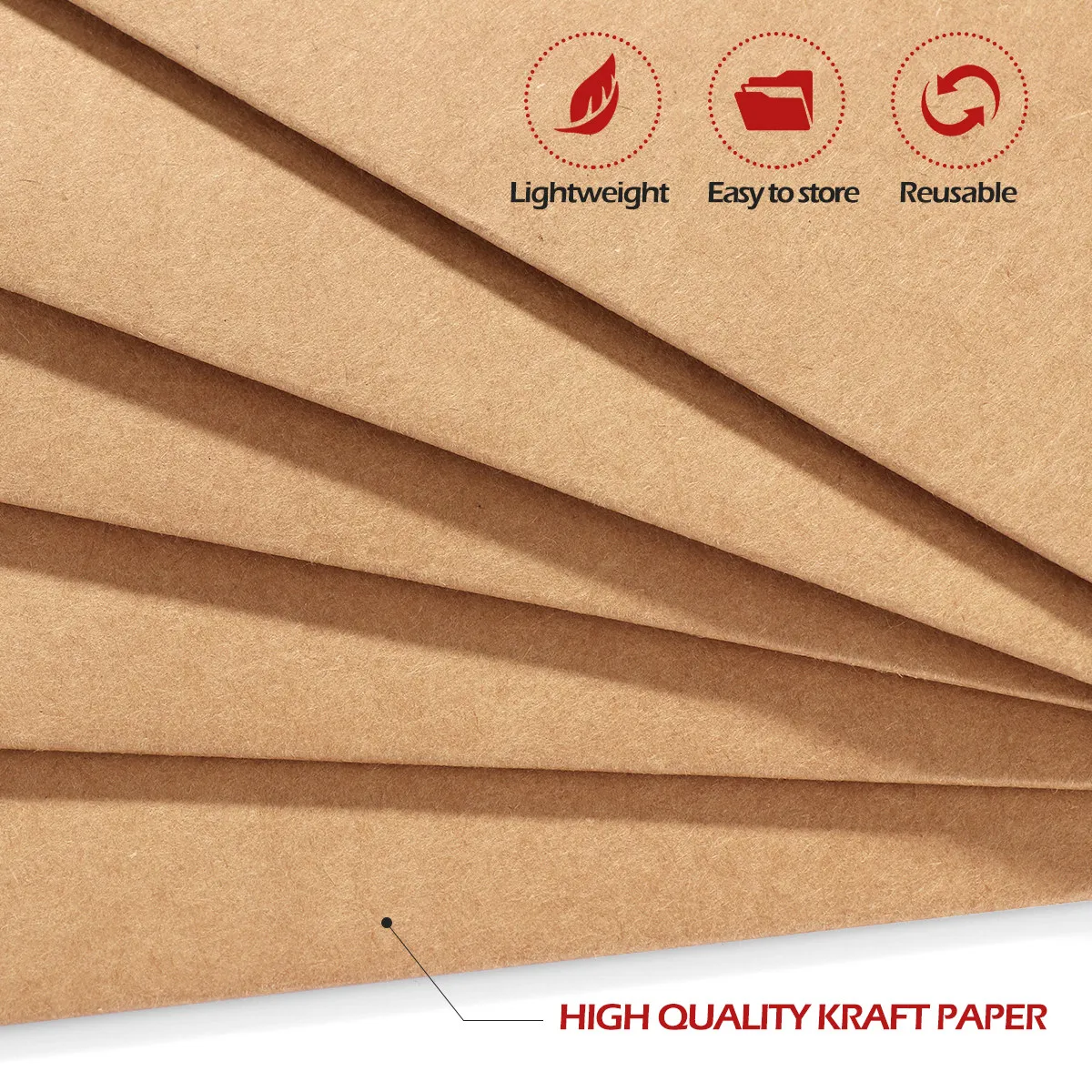 20Pcs A4 Kraft Paper Document Folder Set Heavy Duty for Office School Use Label Writeable Surface Paper Organizer for Proposals