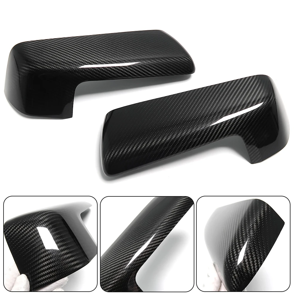 Für Chevrolet Silverado 1500 Cheyenne Für GMC Sierra 2019 2020-2023 Dry Carbon Fiber Abdeckung Seite Spiegel Fall Abdeckung trim Overlay