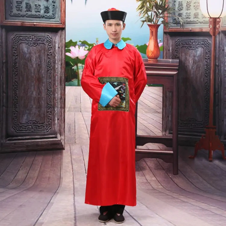 أزياء الهالوين ملابس الشبح الإرهابي Qing Dynas Zombie orm الملابس الرسمية القديمة Qing Chancellor