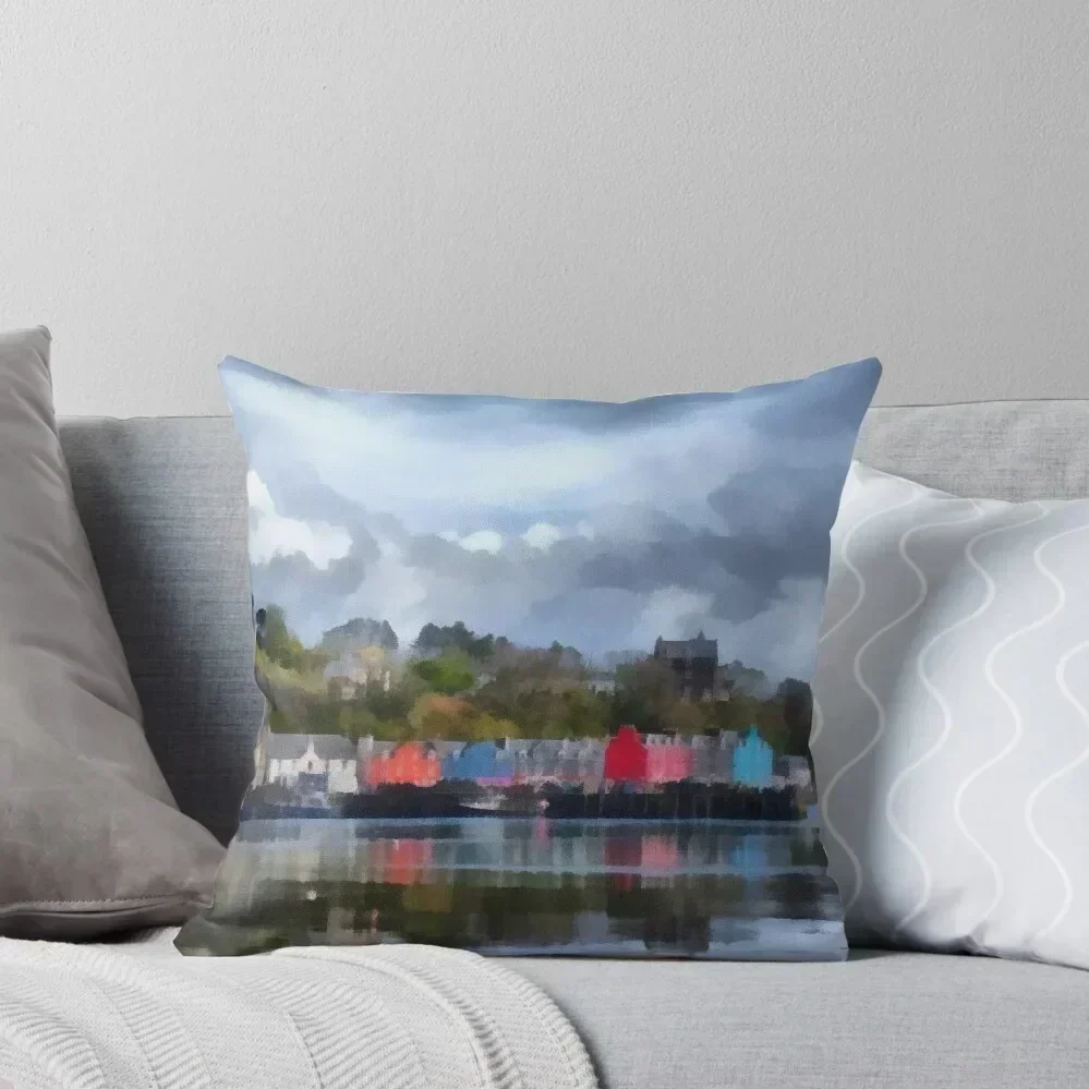 

Tobermory, Mull Throw Pillow pillow cover luxury Christmas s Covers Couch Pillows Luxury Pillow Case
