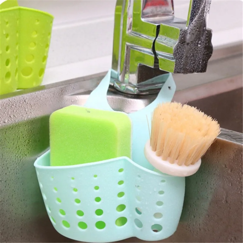 Kitchen Sink Drain Rack Shelf Hang Sink Basket Bag Soap Dish Drainer Organizer Gadget Bathroom Accessories Sponge Storage Holder