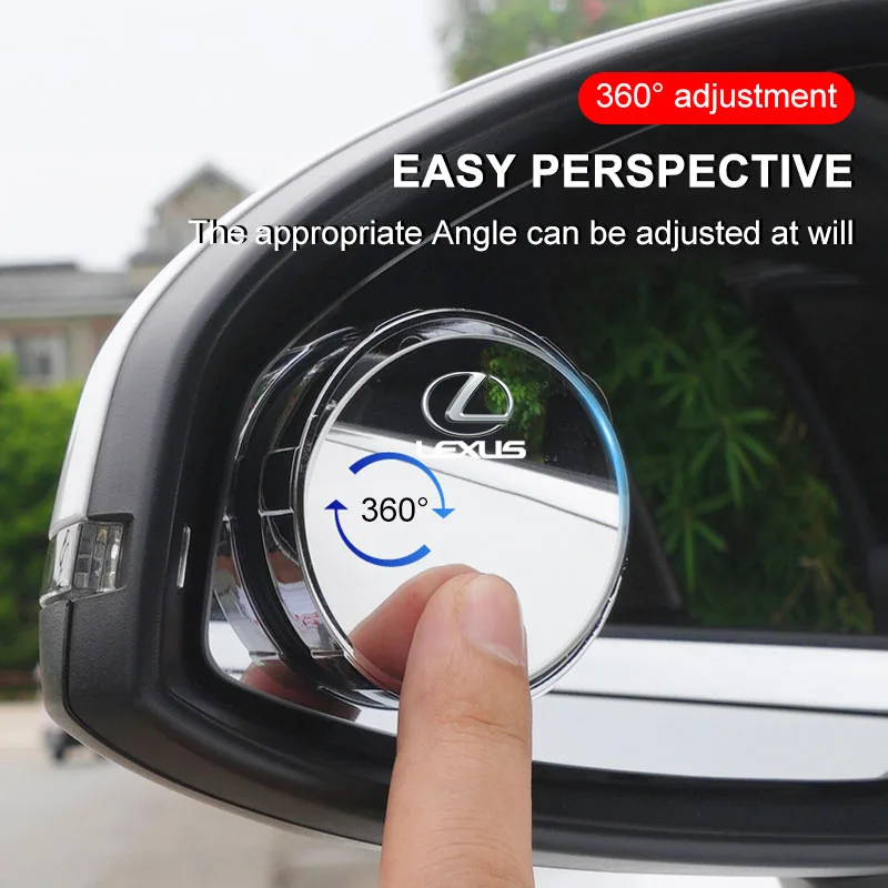 1 زوج 360 درجة زاوية واسعة قابل للتعديل سيارة مرآة الرؤية الخلفية لكزس ES RX LS IS NX CT LX IS250 IS200 CT200H GS300 LS430 LX57 #6