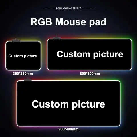 RGB коврик для мыши Diy, большой, резиновый — фото модели