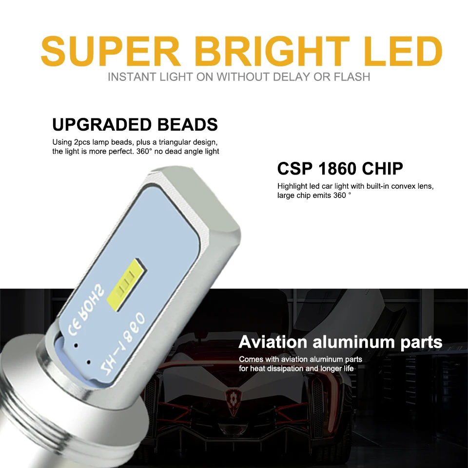 ANMINGPU-Lámpara de señal T20, W21W, LED 7440, 7443, W21, 5W, CSP, 1860SMD, 3156, P27W, 3157, P27, 7W, T25, luz de freno Canbus, 12V, 1 unidad